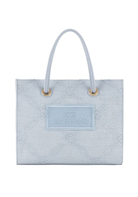 Borsa Elisabetta Franchi donna BS83A52E2A28 celeste rafia ELISABETTA FRANCHI | Borse | BS83A52E2A28